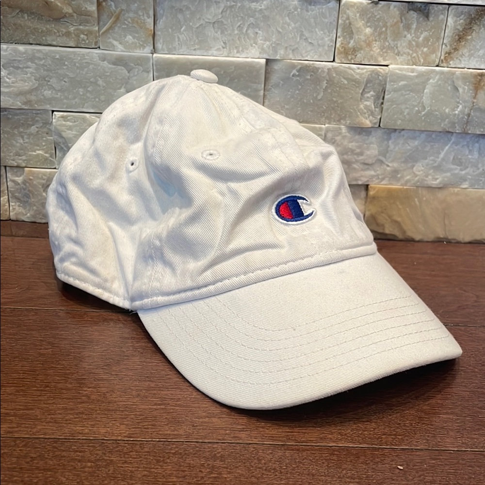 Champion White Cap with Logo
